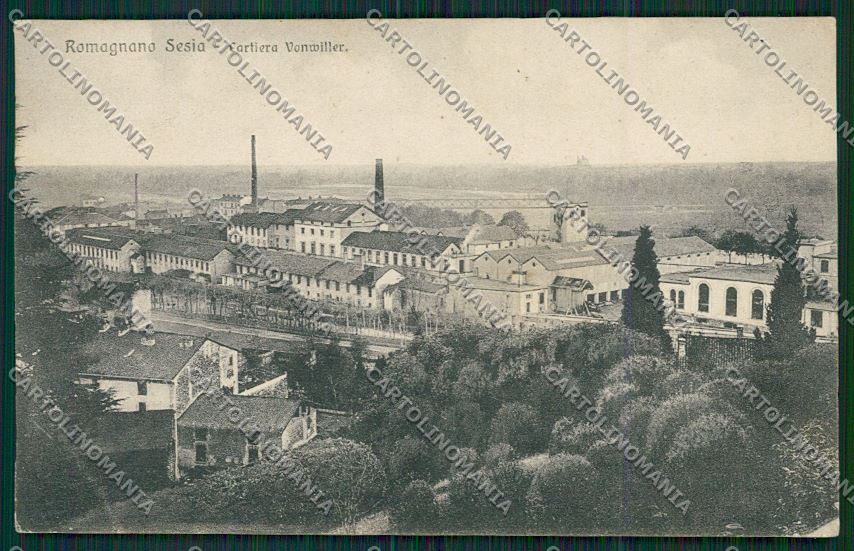 Novara Romagnano Sesia PIEGA cartolina QQ5254 – fronte