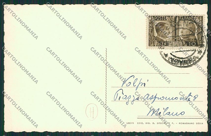 Novara Romagnano Sesia cartolina QQ5257 – retro