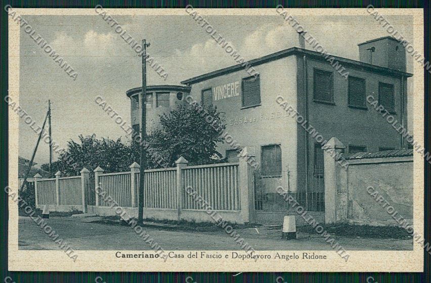Novara Cameriano Casa Fascio Fascismo cartolina QQ5267 – fronte