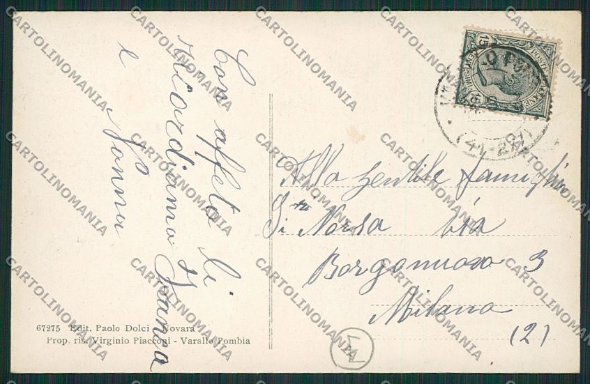 Novara Varallo Pombia cartolina QQ5268 – retro