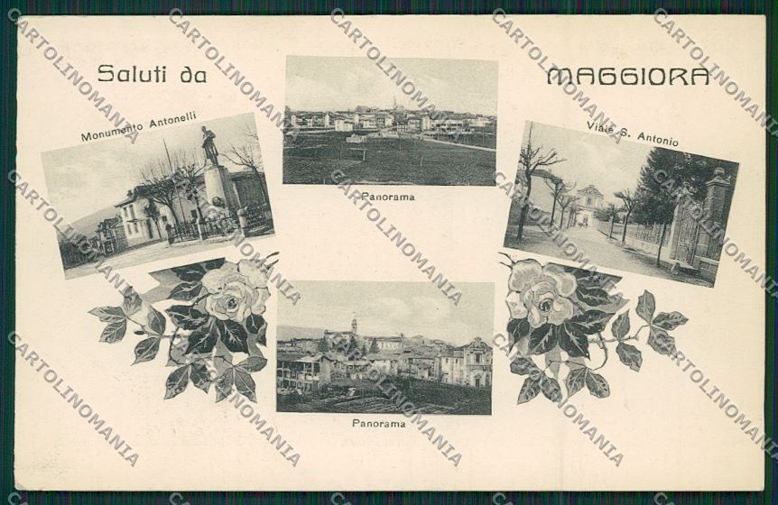 Novara Maggiora Saluti da cartolina QQ5285 – fronte