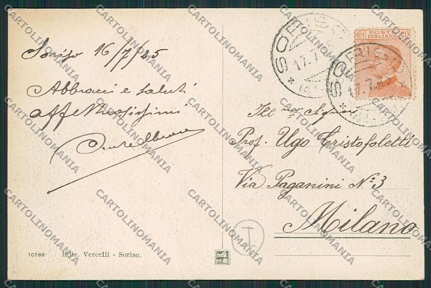 Novara Soriso Saluti da cartolina QQ5286 – retro