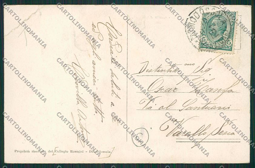 Verbania Domodossola PIEGA cartolina QQ5295 – retro