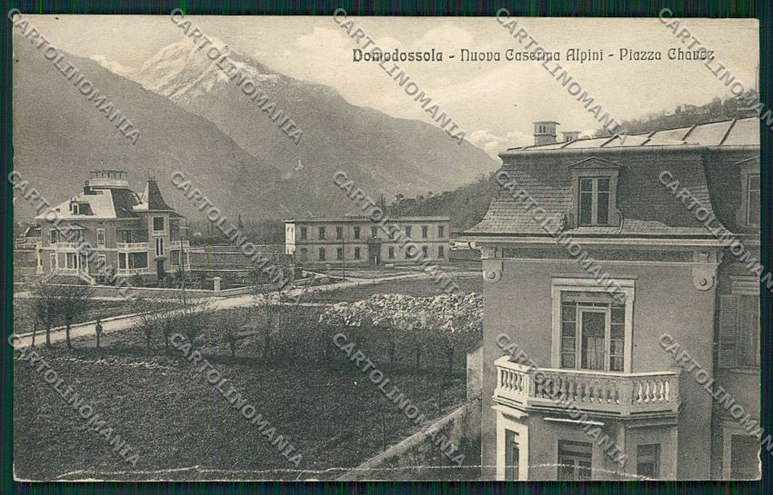 Verbania Domodossola Alpini cartolina QQ5328 – fronte