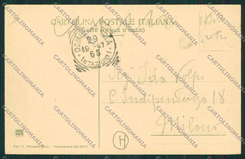 Verbania Domodossola Savoia cartolina QQ5375 – retro