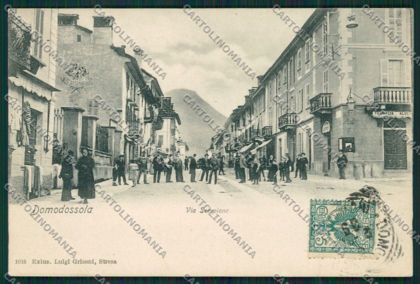 Verbania Domodossola Farmacia cartolina QQ5389 – fronte