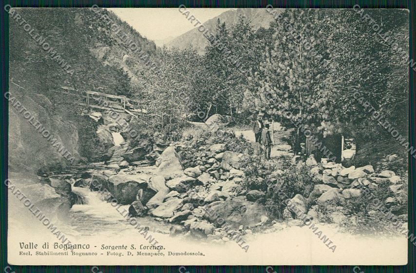 Verbania Bognanco cartolina QQ5412 – fronte