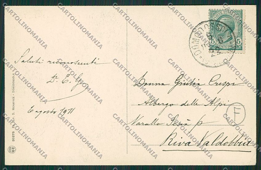 Verbania Bognanco cartolina QQ5428 – retro