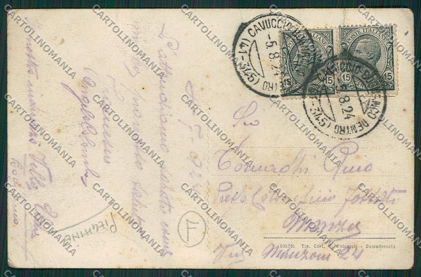Verbania Bognanco PIEGHINE cartolina QQ5429 – retro