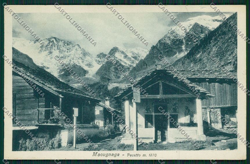 Verbania Macugnaga Pecetto cartolina QQ5446 – fronte