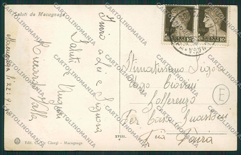 Verbania Macugnaga cartolina QQ5482 – retro