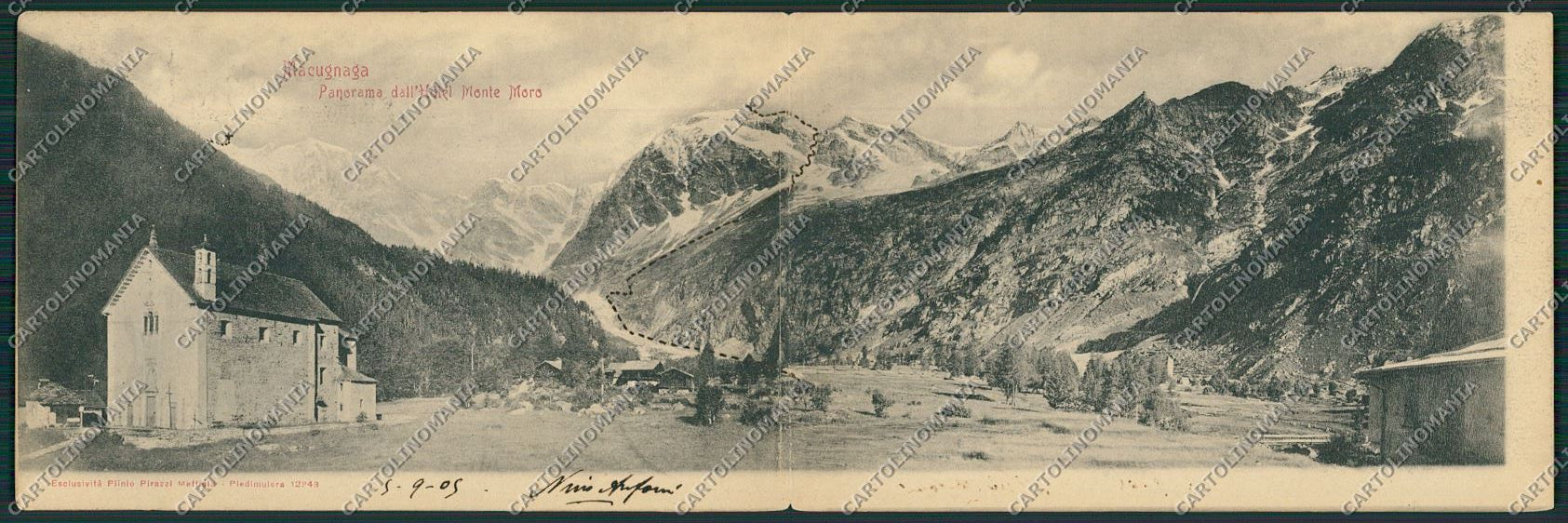 Verbania Macugnaga Doppia cartolina QQ5483 – fronte