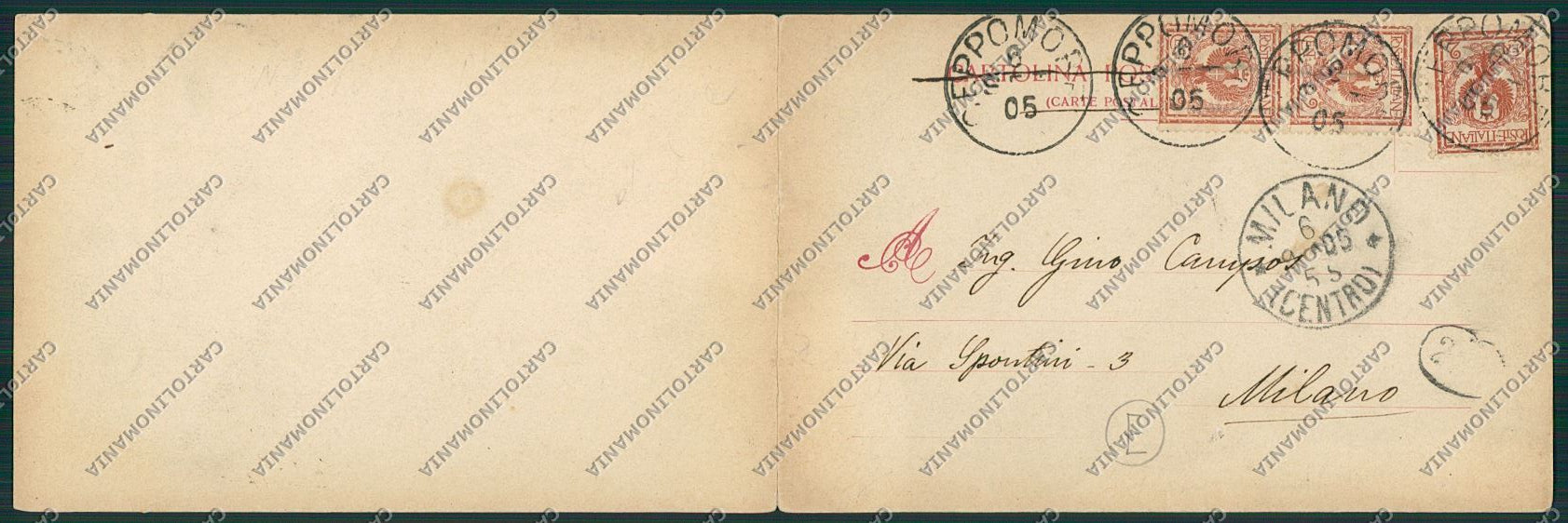 Verbania Macugnaga Doppia cartolina QQ5483 – retro