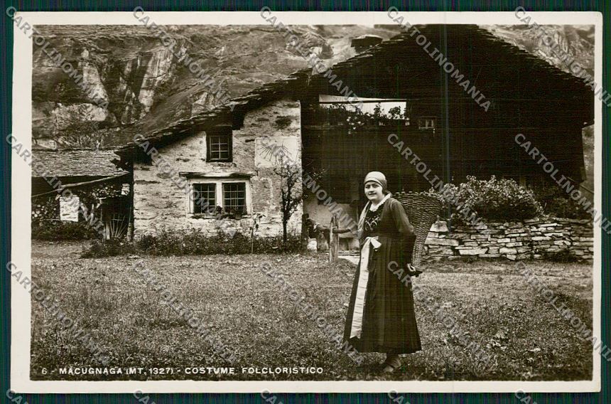 Verbania Macugnaga Costumi Foto cartolina QQ5485 – fronte