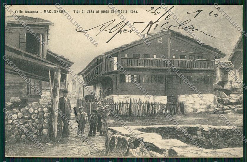 Verbania Macugnaga cartolina QQ5496 – fronte