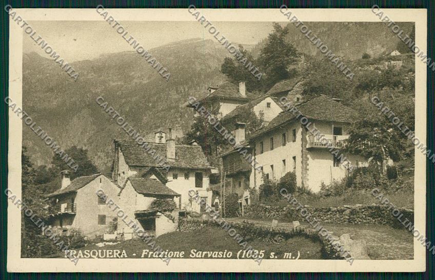 Verbania Trasquera Sarvasio cartolina QQ5528 – fronte