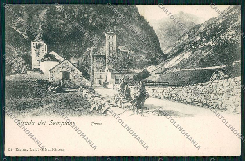 Verbania Gondo cartolina QQ5534 – fronte