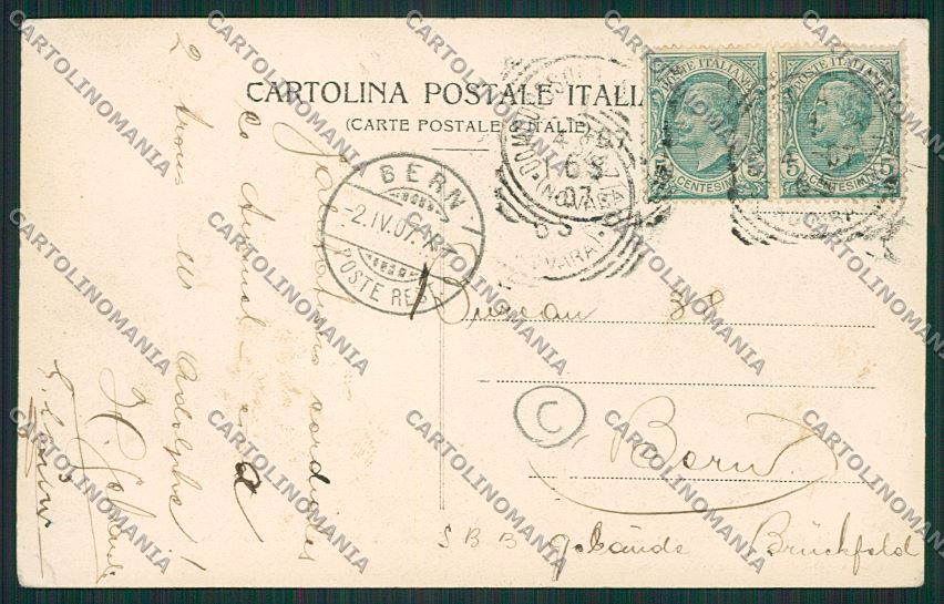 Verbania Sempione Treno cartolina QQ5547 – retro