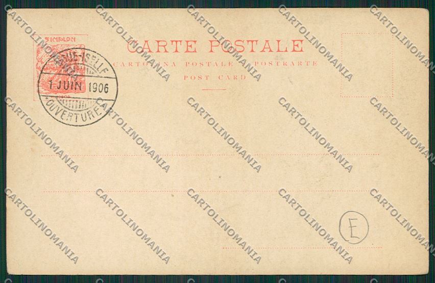 Verbania Sempione Cantiere cartolina QQ5586 – retro