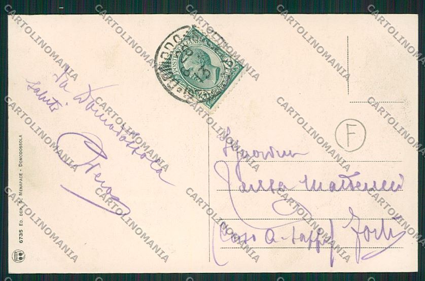 Verbania Sempione Treno cartolina QQ5593 – retro