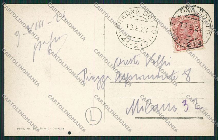 Verbania Valstrona Quarna Saluti da cartolina QQ5635 – retro