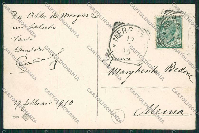 Verbania Lago di Mergozzo Albo cartolina QQ5649 – retro