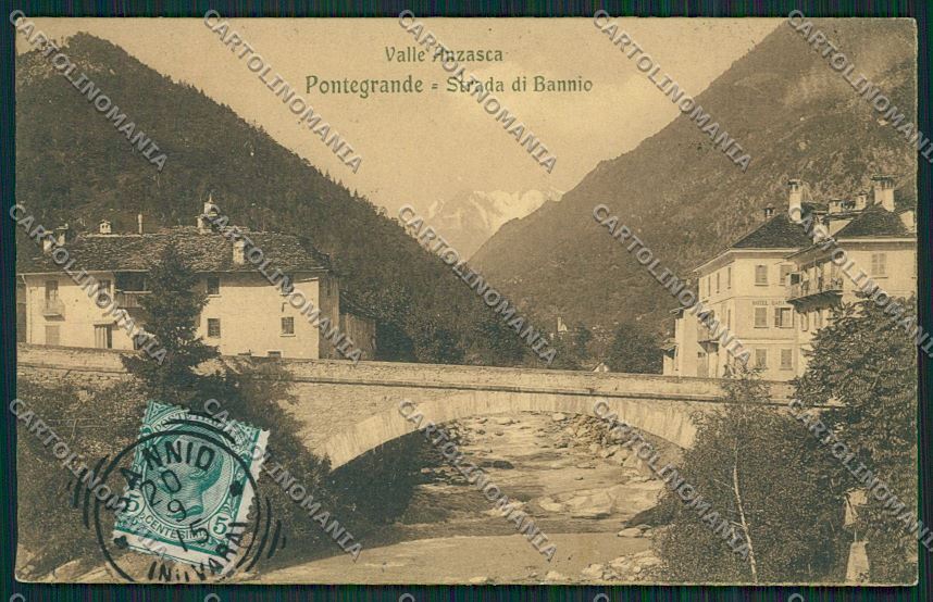 Verbania Vall'Anzasca Pontegrande Bannio cartolina QQ5660 – fronte