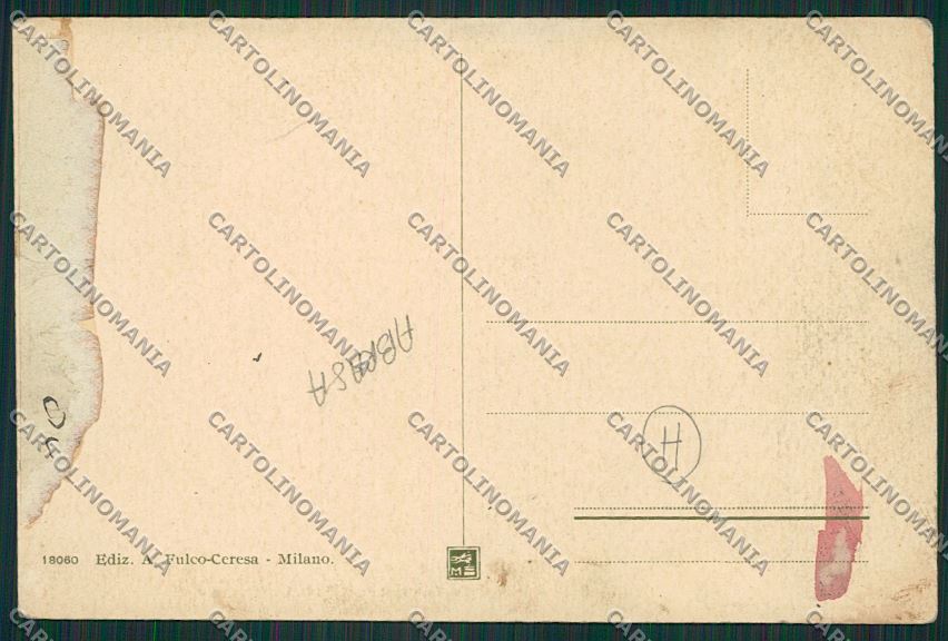Verbania Vall'Anzasca Milizia Napoleonica Calasca ABRASA cartolina QQ5668 – retro