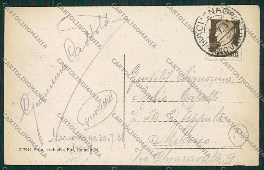 Verbania Vall'Anzasca Milizia Napoleonica Calasca MACCHIA cartolina QQ5669 – retro