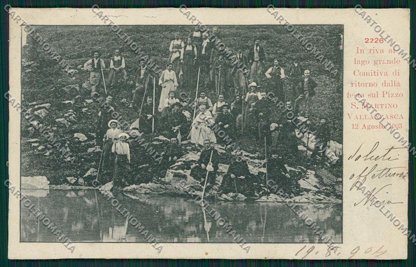 Verbania Vall'Anzasca San Martino cartolina QQ5671 – fronte