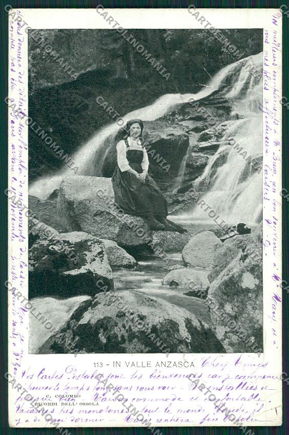 Verbania Vall'Anzasca Costumi cartolina QQ5676 – fronte