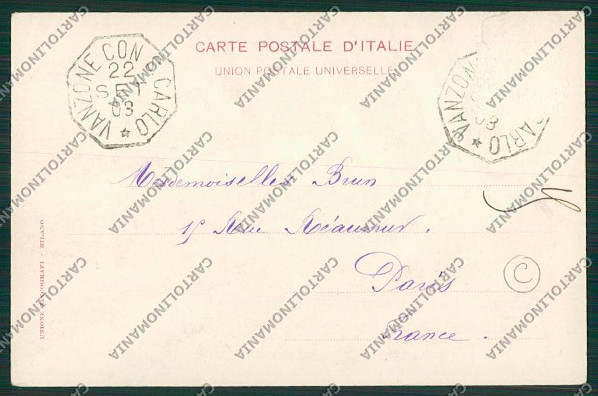 Verbania Vall'Anzasca Costumi cartolina QQ5676 – retro