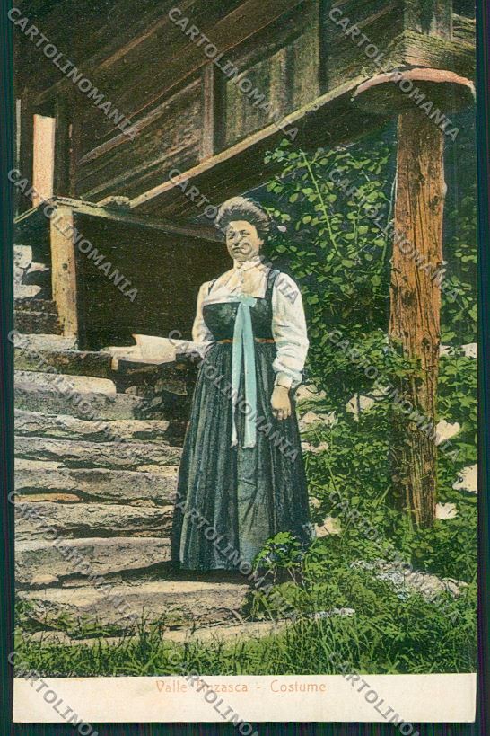 Verbania Vall'Anzasca Costumi cartolina QQ5677 – fronte