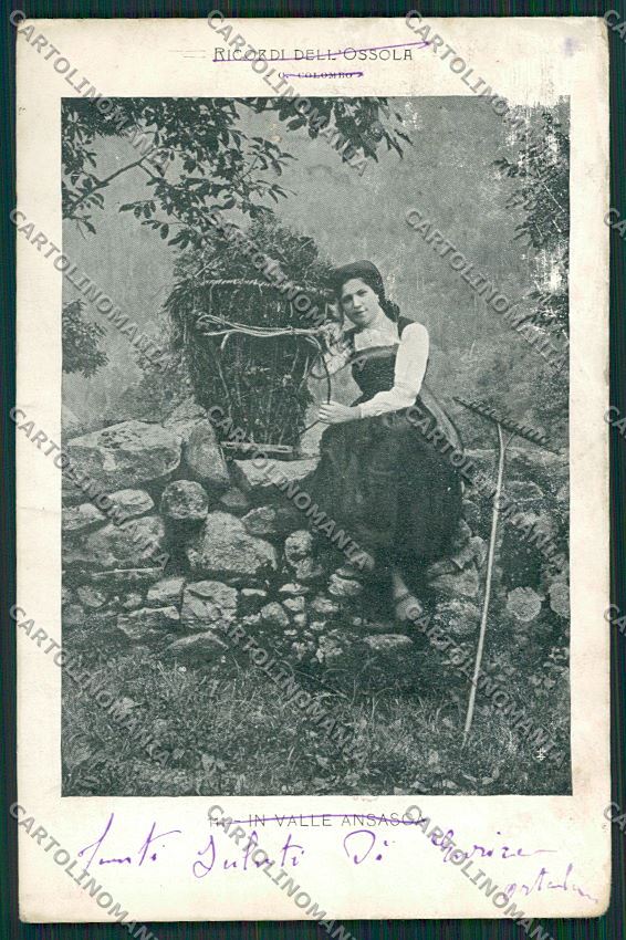 Verbania Vall'Anzasca Costumi cartolina QQ5683 – fronte