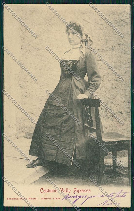 Verbania Vall'Anzasca Costumi FORO cartolina QQ5685 – fronte