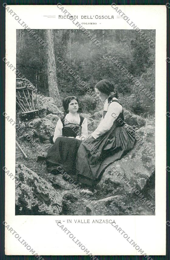 Verbania Vall'Anzasca Costumi cartolina QQ5689 – fronte