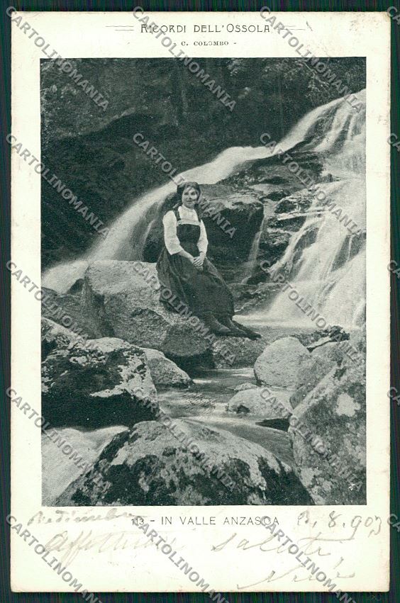 Verbania Vall'Anzasca Costumi cartolina QQ5690 – fronte