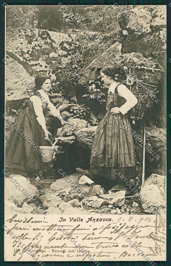 Verbania Vall'Anzasca Costumi cartolina QQ5692 – fronte