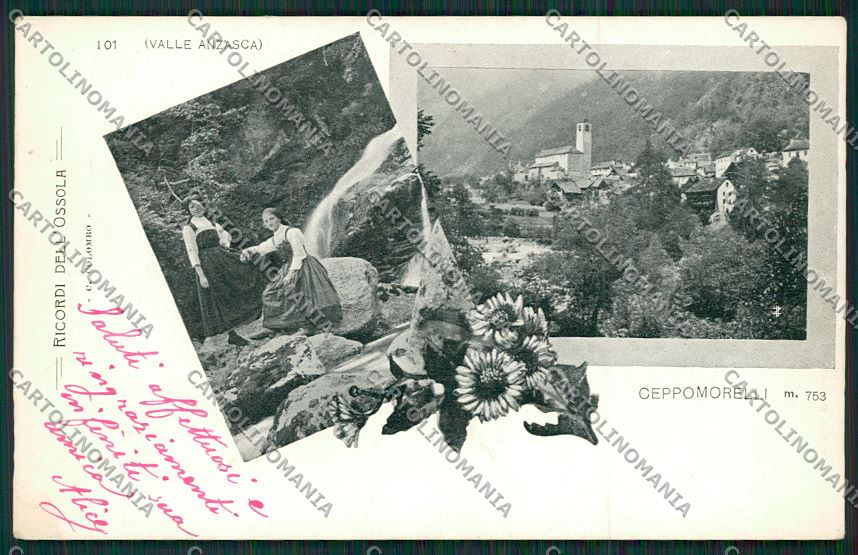 Verbania Vall'Anzasca Ceppomorelli Costumi cartolina QQ5694 – fronte