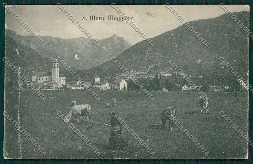 Verbania Valle Vigezzo Santa Maria Maggiore ABRASA cartolina QQ5711 – fronte