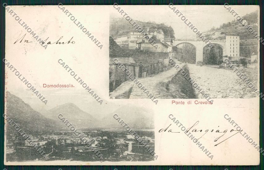 Verbania Domodossola Ponte Crevola cartolina QQ5733 – fronte