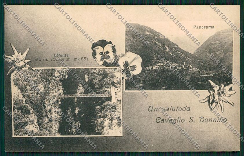 Verbania Cavaglio San Donnino Saluti da cartolina QQ5735 – fronte