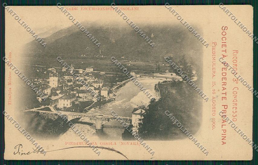 Verbania Piedimulera Alpinismo cartolina QQ5754 – fronte