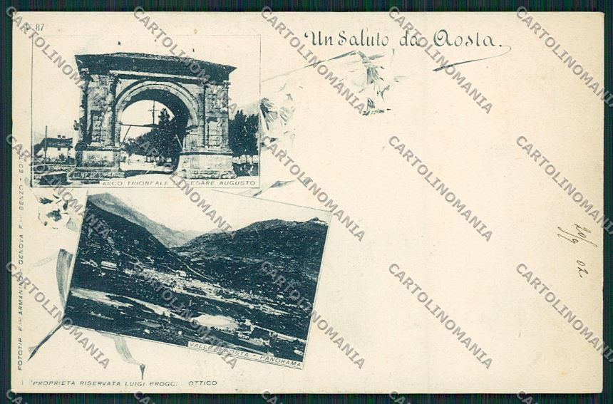 Aosta città cartolina QQ5771 – fronte