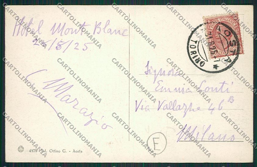 Aosta città cartolina QQ5797 – retro