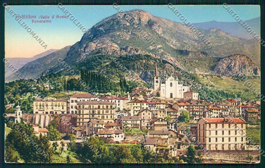 Aosta Chattillon ABRASA cartolina QQ5810 – fronte