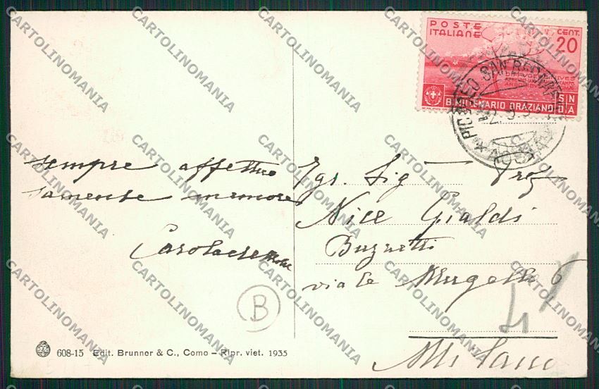 Aosta Chattillon cartolina QQ5811 – retro