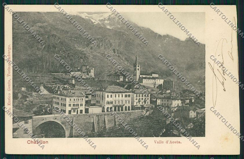 Aosta Chattillon cartolina QQ5814 – fronte