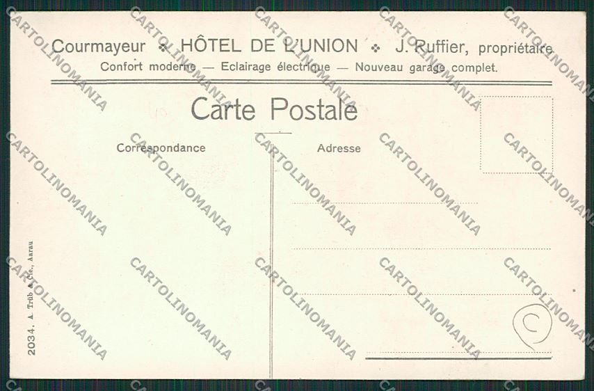 Aosta Courmayeur cartolina QQ5842 – retro