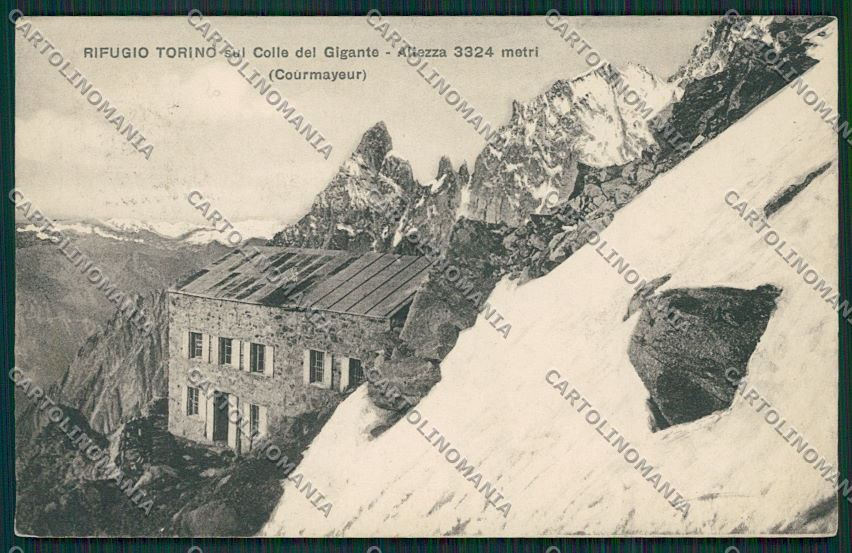 Aosta Courmayeur Rifugio Torino cartolina QQ5843 – fronte